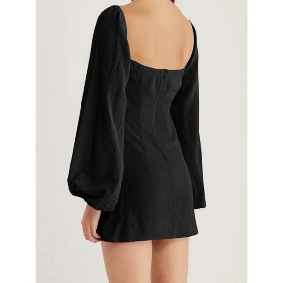 NWT Rumer The Label Camille Mini Dress Black Party LBD Women's Size Small - Picture 2 of 2